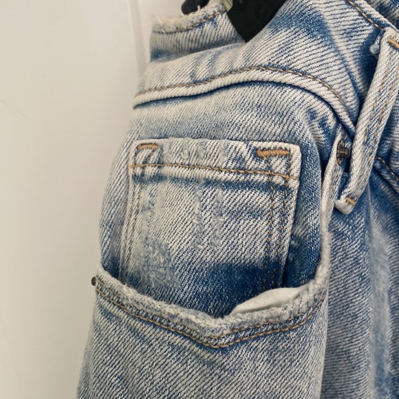 Old Navy jeans light blue size 12 power, slim, straight high rise, worn once - Picture 7 of 7